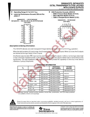 SN74AHC373DBR datasheet  